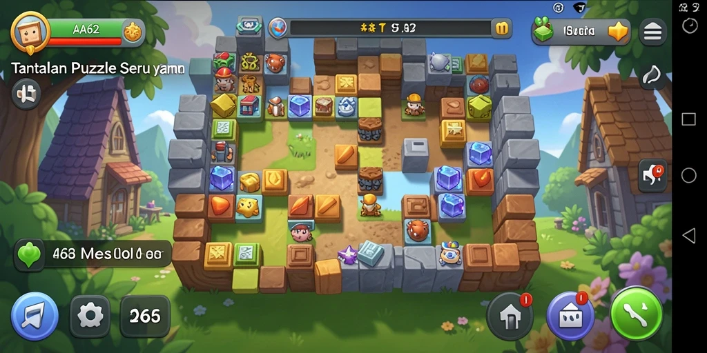 Tampilan gameplay AA62 yang penuh dengan teka-teki menantang.