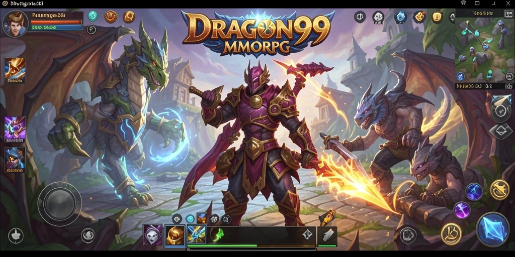 Tampilan gameplay epik dalam dunia MMORPG DRAGON99.