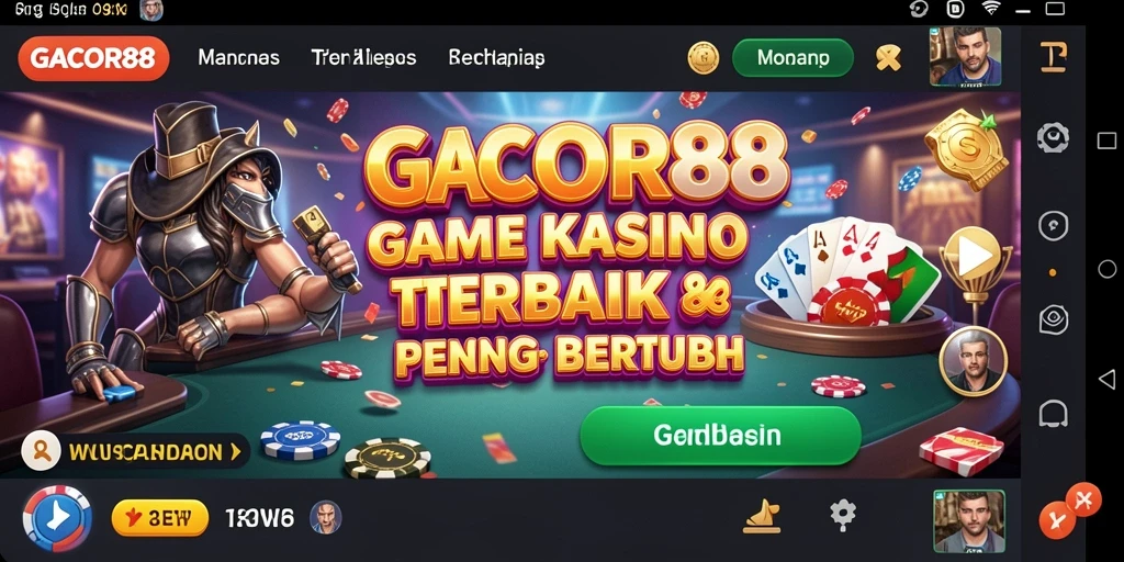 Tampilan permainan seru di GACOR88, penuh aksi dan kesenangan.