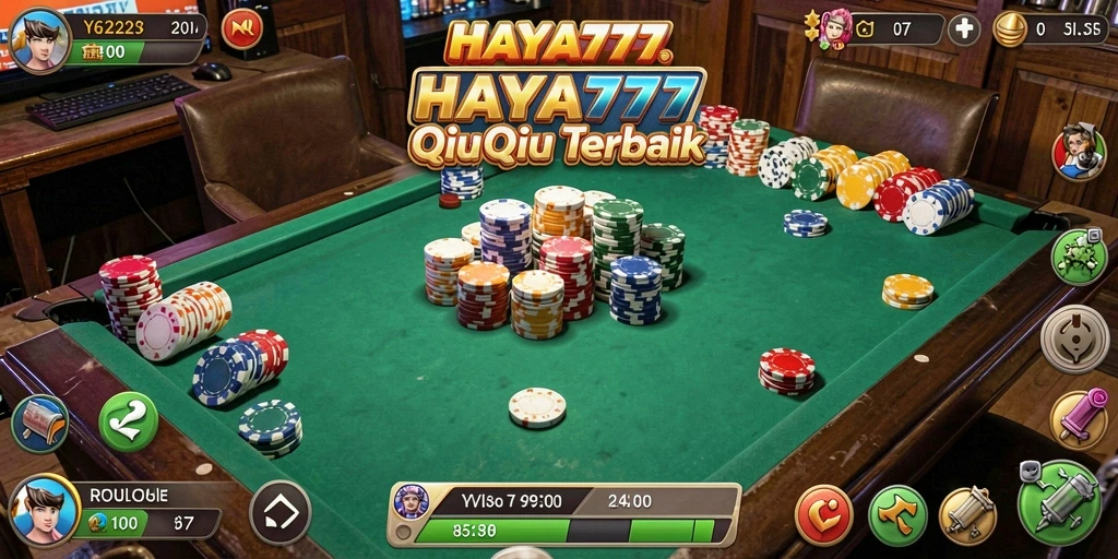 Screenshot HAYA777 menampilkan gameplay QiuQiu yang seru.
