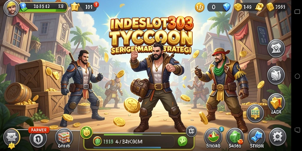 Screenshot INDESLOT303 menampilkan keseruan gameplay Tycoon.