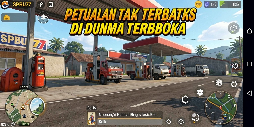 Tampilan menakjubkan dari gameplay Open World SPBU77 yang mendebarkan.