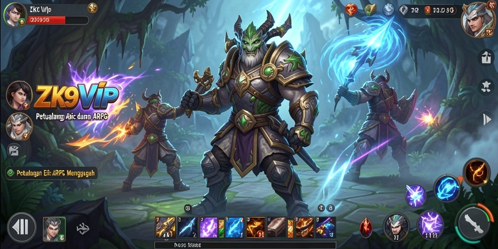 Tampilan gameplay seru dalam ZK9VIP yang memukau.