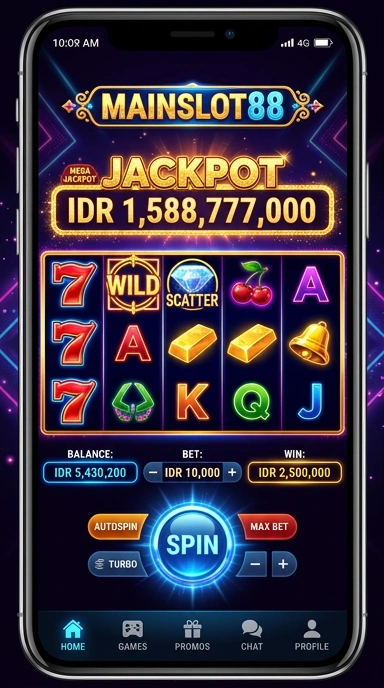 Tampilan antarmuka aplikasi mainslot88 yang memudahkan pengguna.